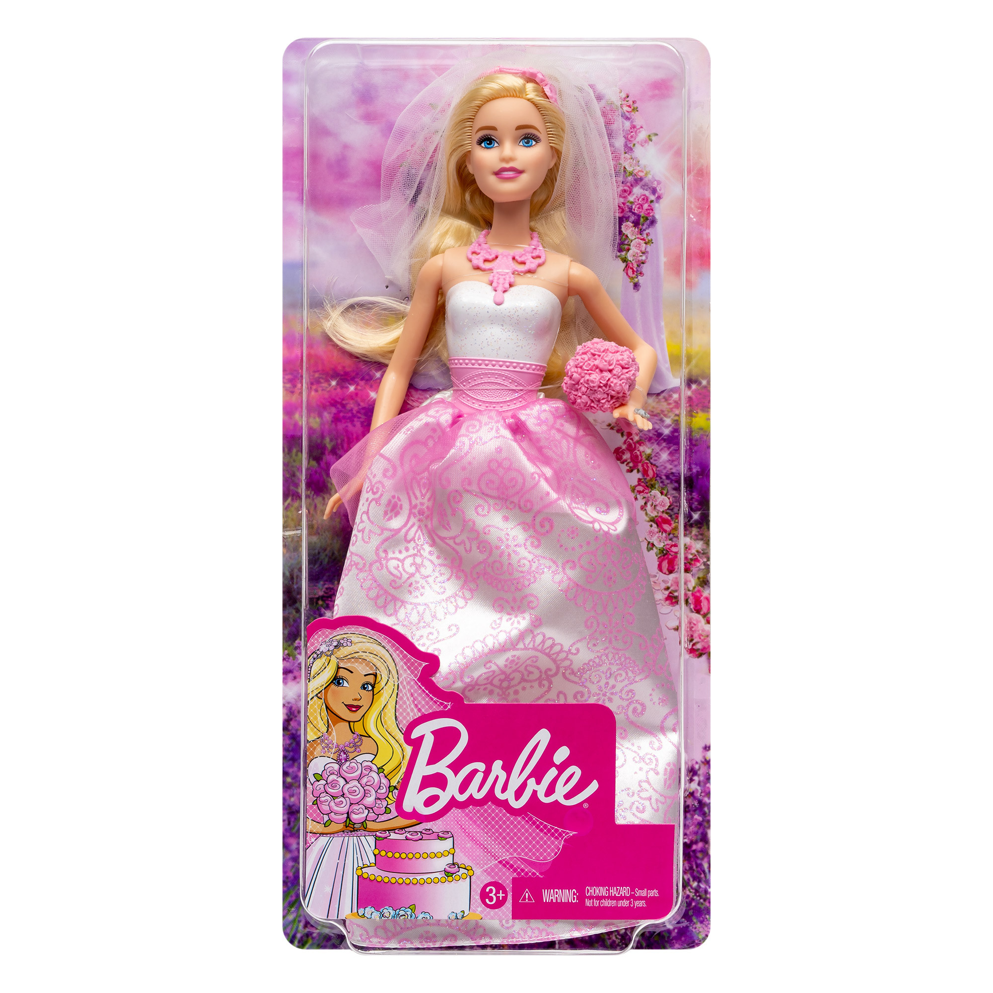 Barbie Bride Doll in Fairytale Wedding Dress with Veil, Bouquet and  Accessories 